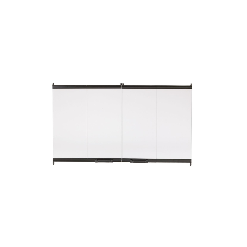 67421MON Original Bi-Fold Glass Doors with BlackTtrim