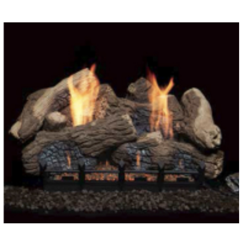 36362MON 30" 7pc Berkley Oak refractory Log set for Natural Blaze VF 24" Burner