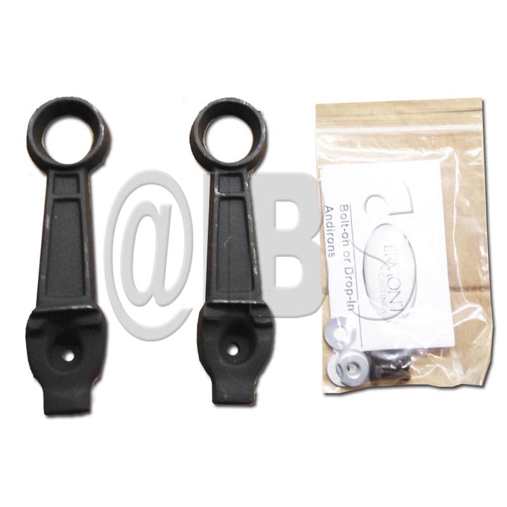 40005MON Andirons Bolt On - VCP