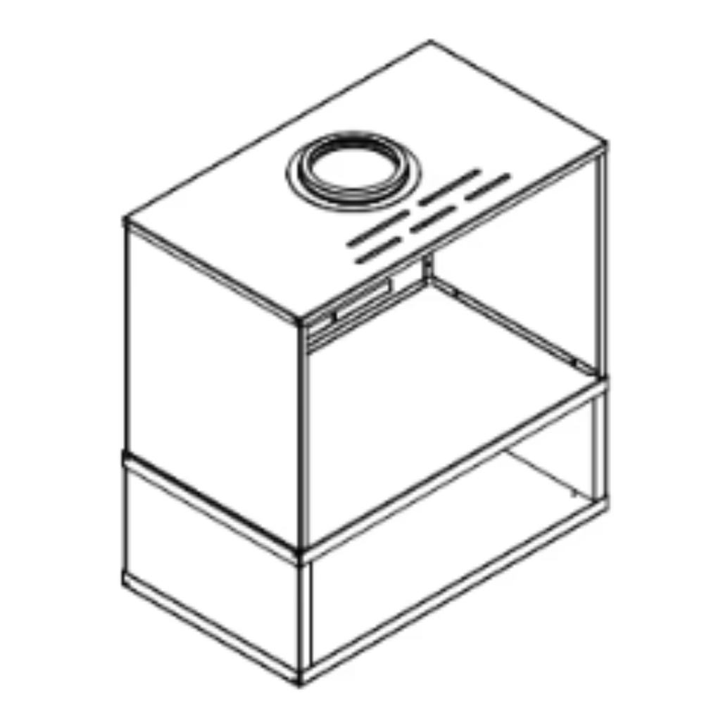90985MON Steel Cabinet With Pedestal Base For Use With 30" Gas Inserts