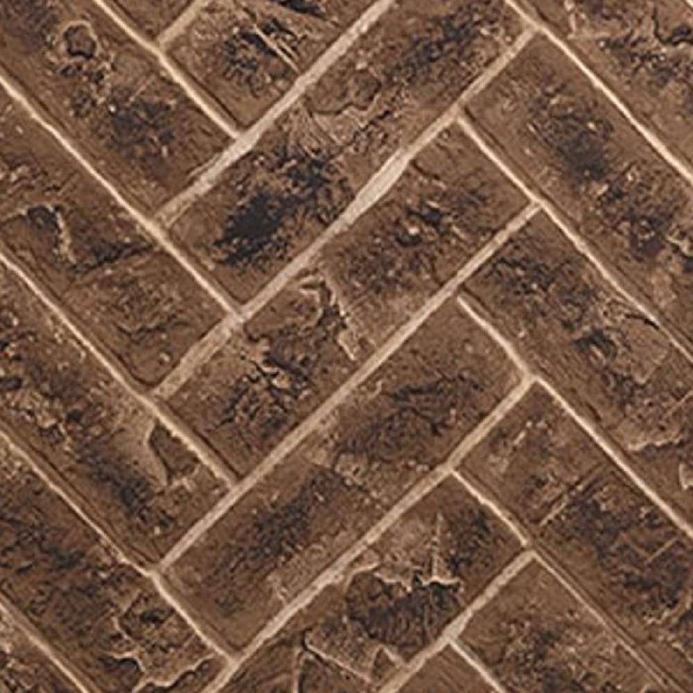 90962MON Brick Interior Panels Herringbone Tavern Brown