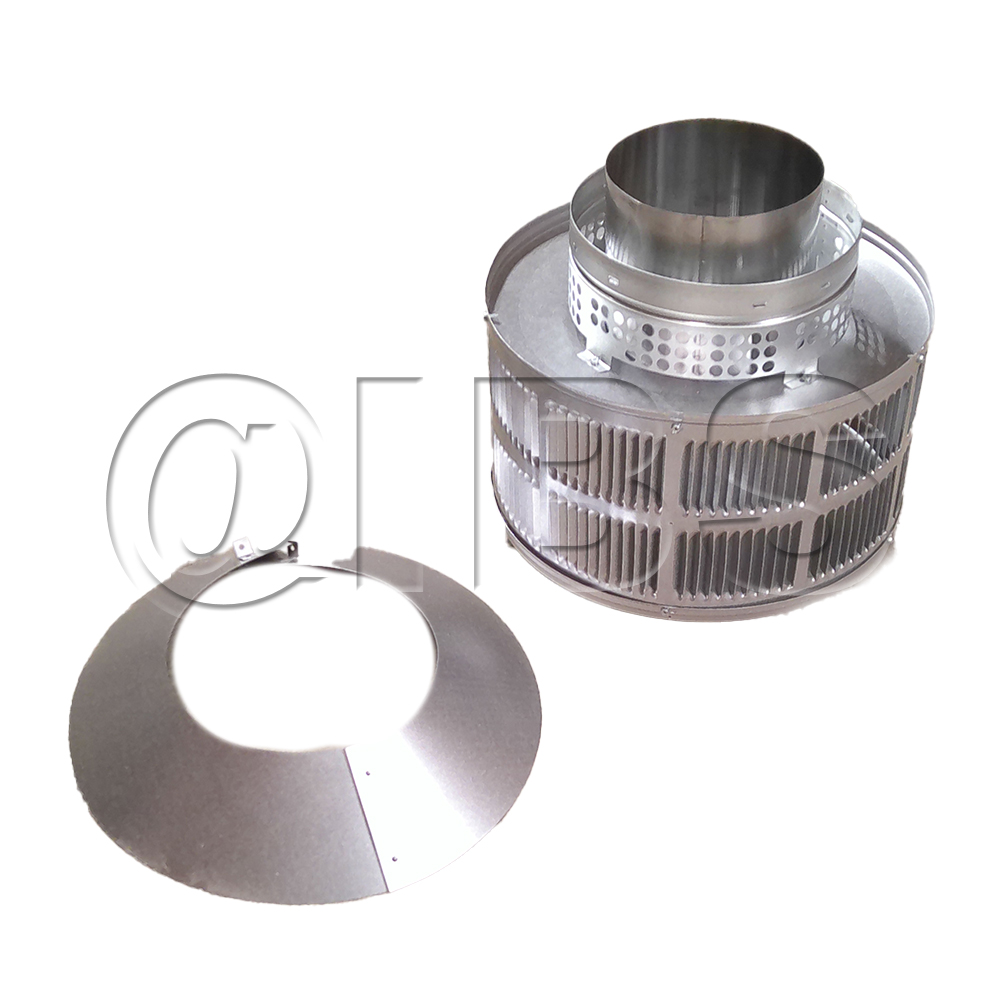 37043MON Round Termination Cap with Storm Collar -