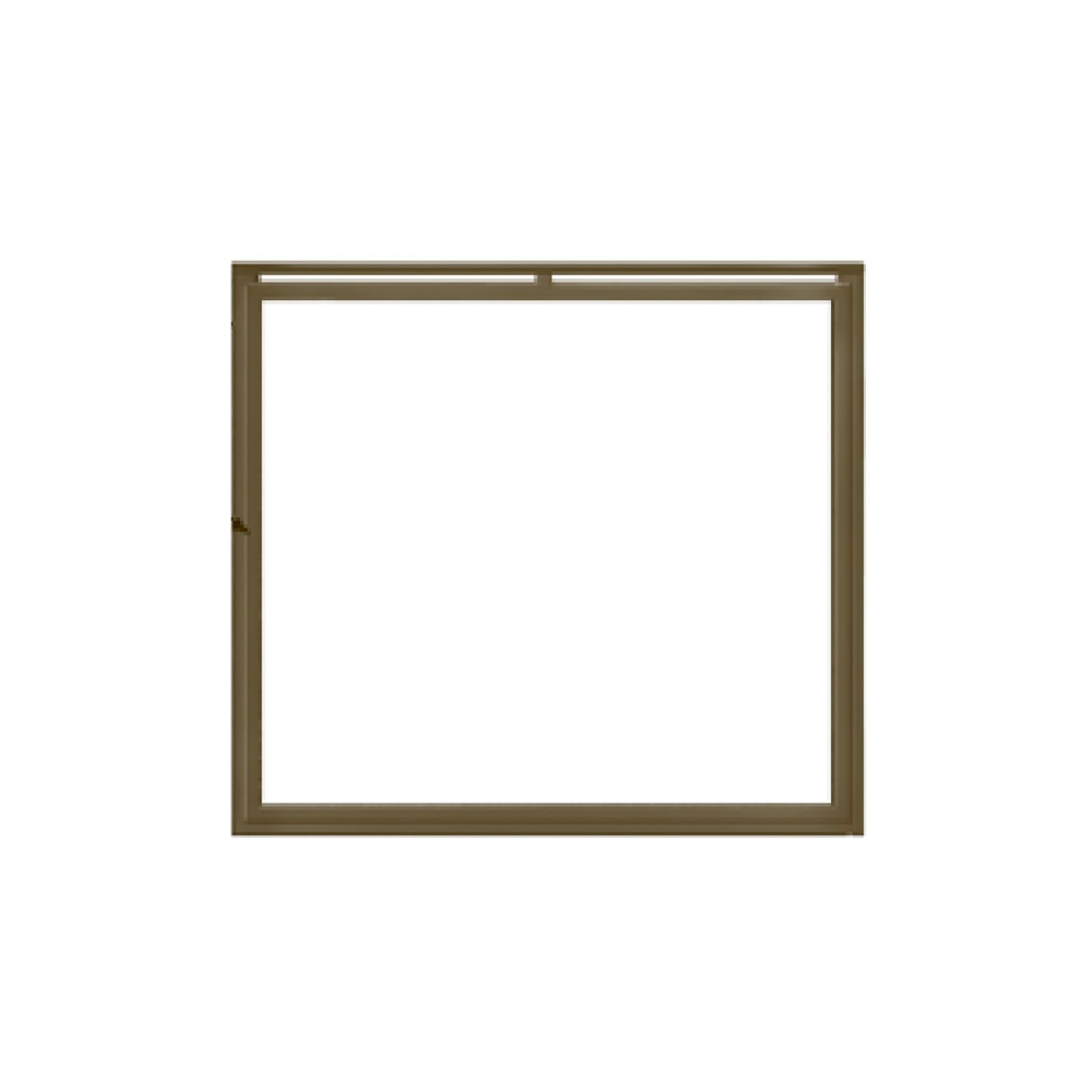 90838MON Ensemble overlap front with ClearVue mesh and New Bronze trim