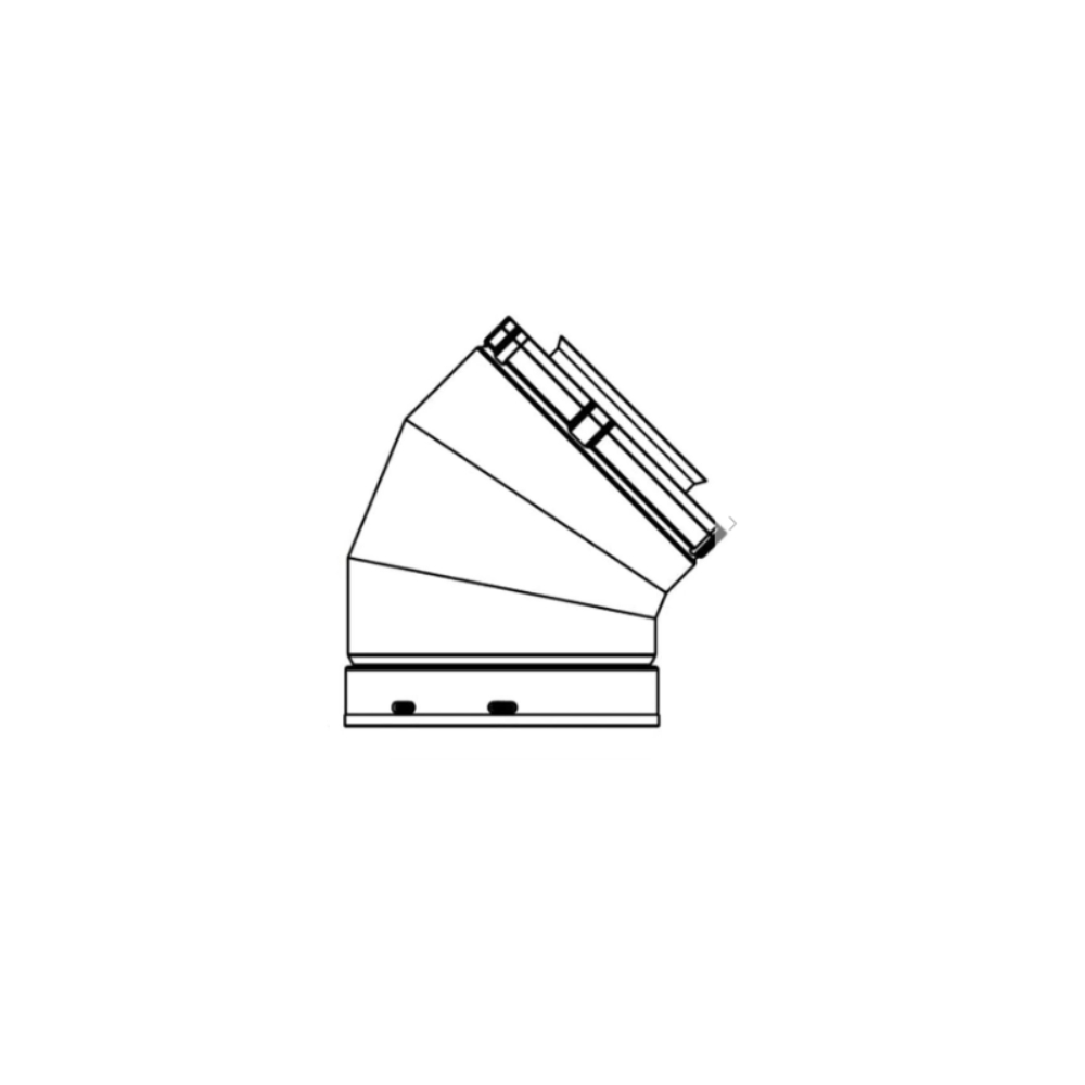 36810MON 45 Degree Elbow (4X6-5/8 SLP Pipe)(Sold