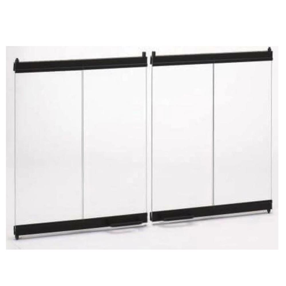 67419MON Original Bi-Fold Glass Doors with Black Trim for BE42
