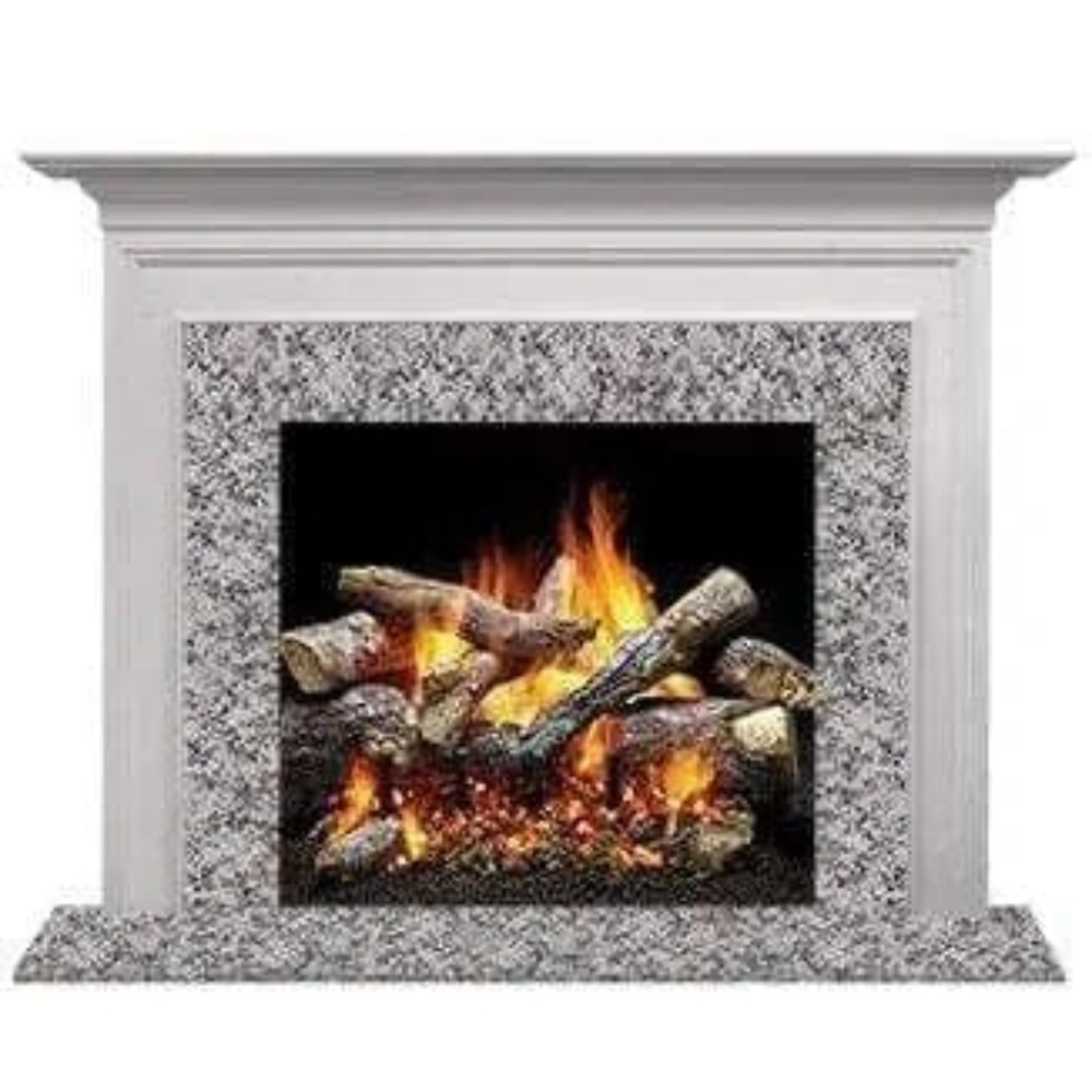 36322MON Richland Flush Mantel, Primed MDF, Reduced Shelf width
