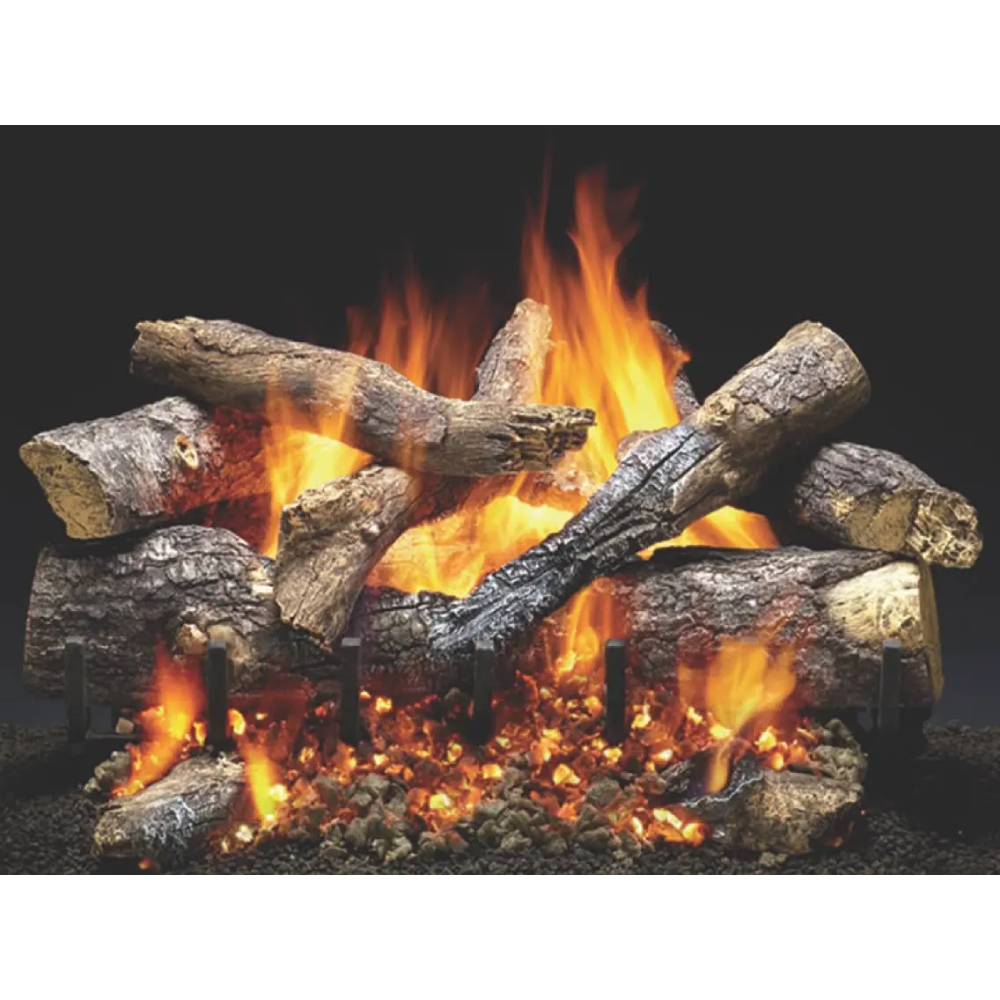 GO318 18" Grand Oak Log Set 10Pcs, 3 Tier
