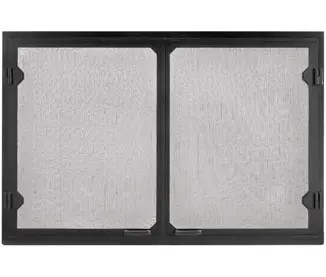 56382MON Grand Vista Cabinet Style Mesh Doors Black