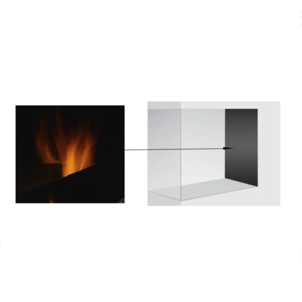 69985MON Reflective Black Glass Interior Panels for