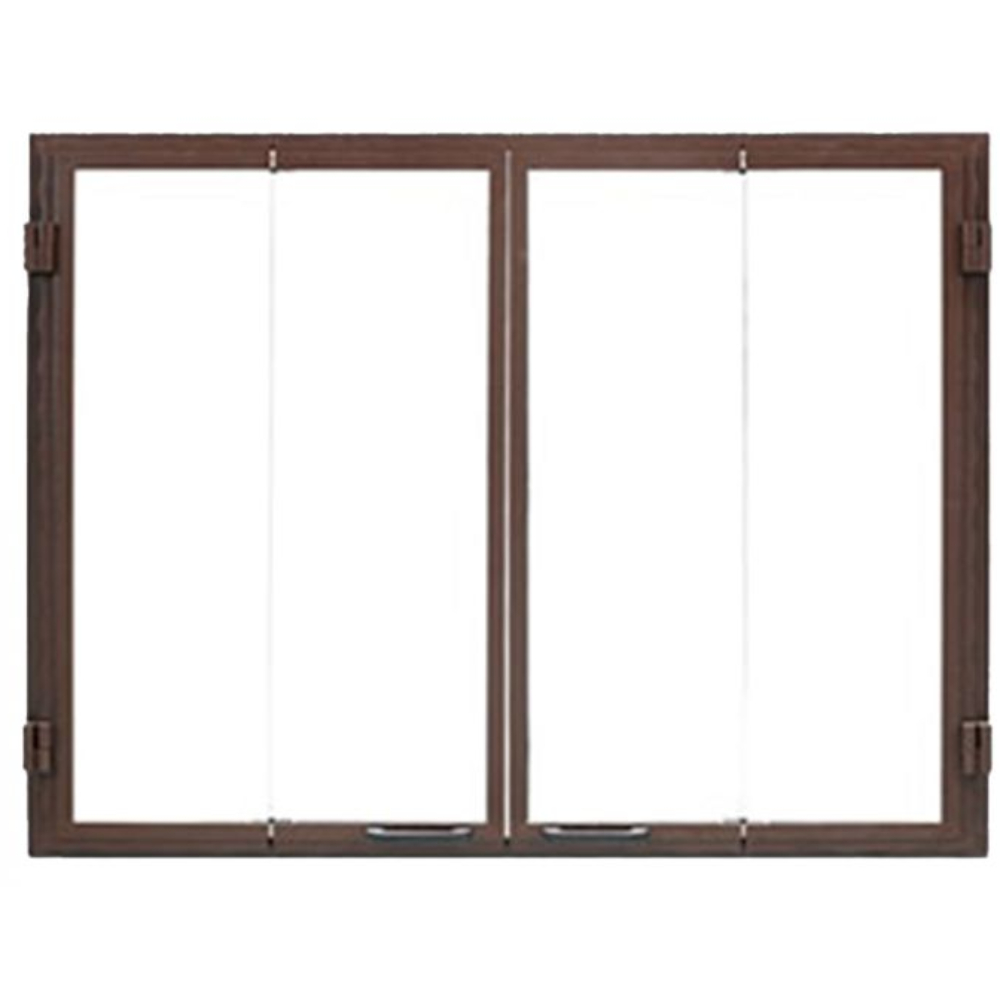 55718MON Glass Bi-Fold Door Black