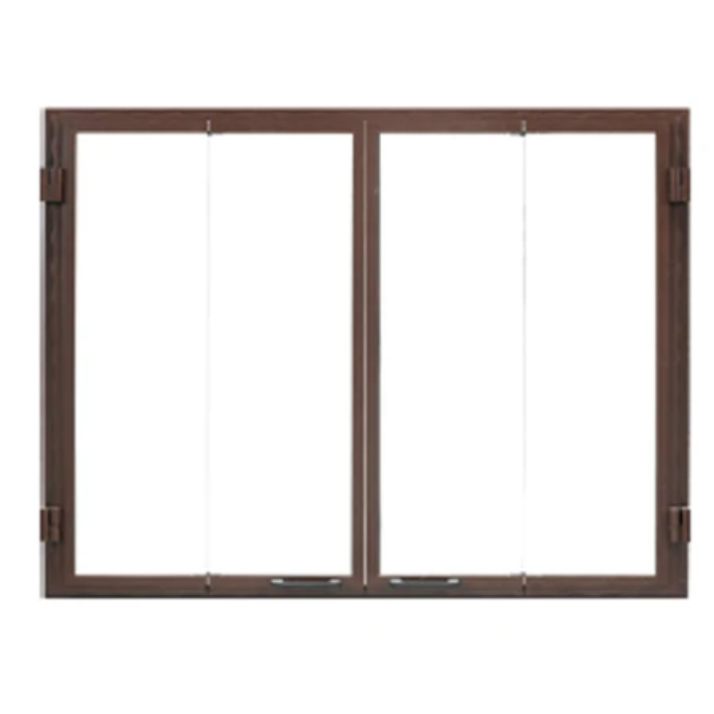 91022MON Premium Outdoor Glass Bi-Fold Door With Stainless Steel Construction, Bronze