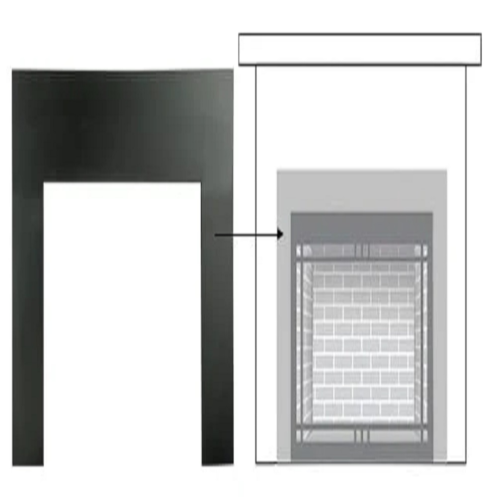 90916MON Large 30" Surround 44" X 32" Black