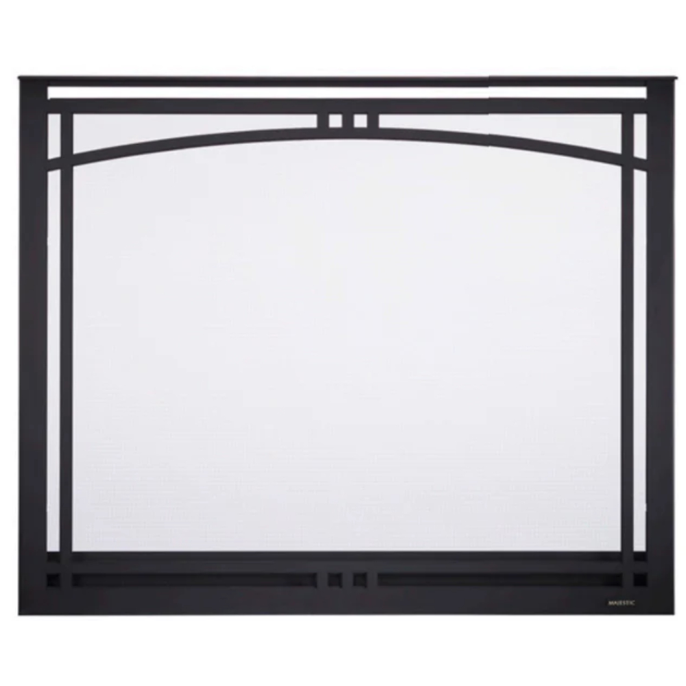 90897MON Manor Arched Overlap Fit Front With Clearvue Mesh New Bronze