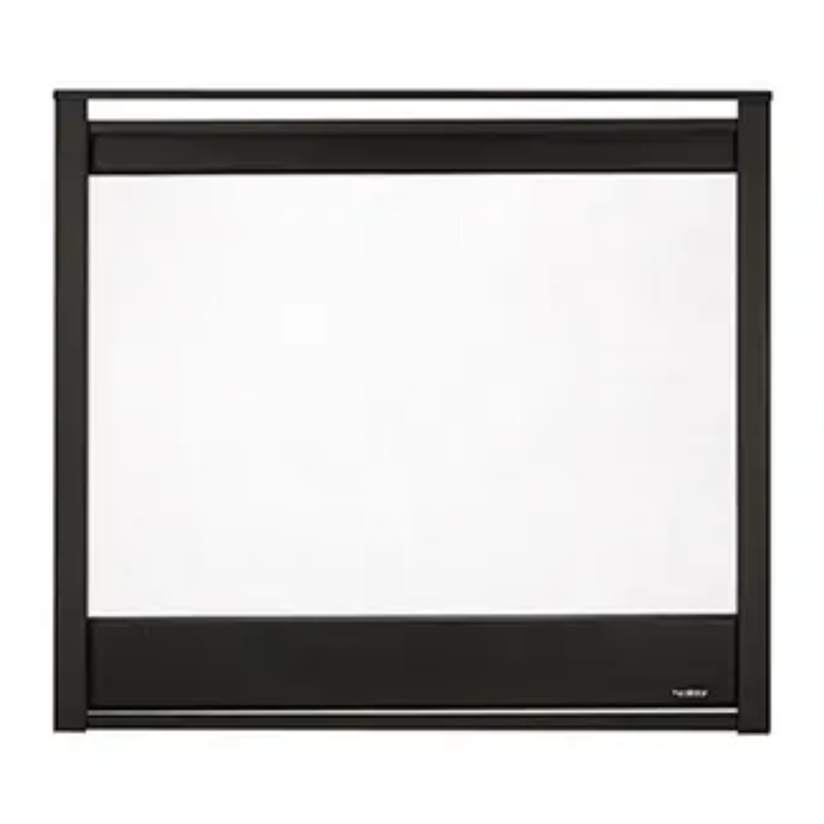 47856MON Corner End Panel Firescreen Front Black